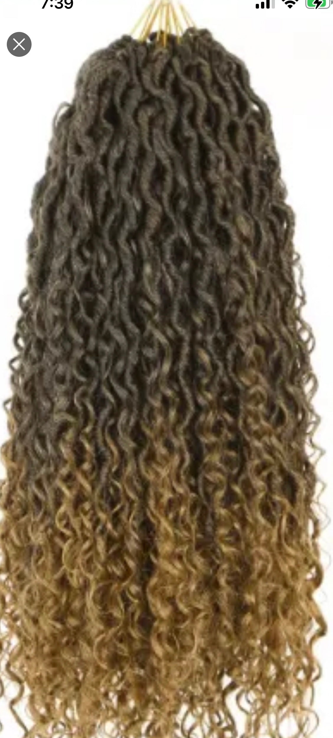 T.  Faux locs bohemian is a nice touch