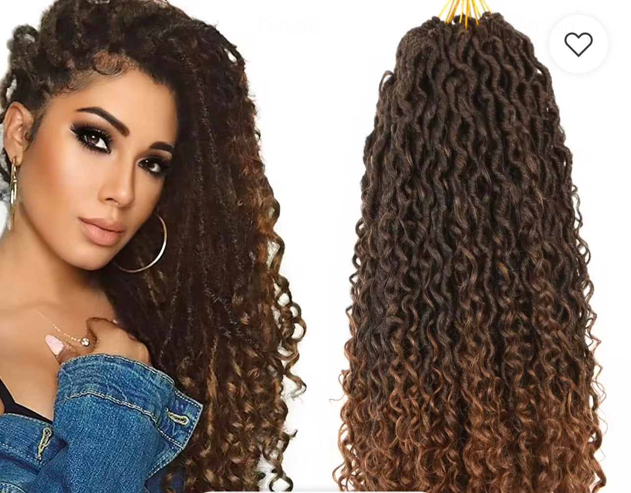 T.  Faux locs bohemian is a nice touch