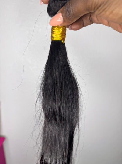 Q. Bundles Human Hair, Straight, Raw Hair, 3 Counts